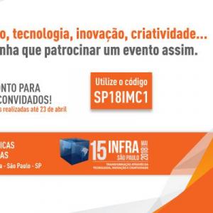 Está chegando o 15 Congresso Infra SP Está chegando o 15 Congresso Infra SP